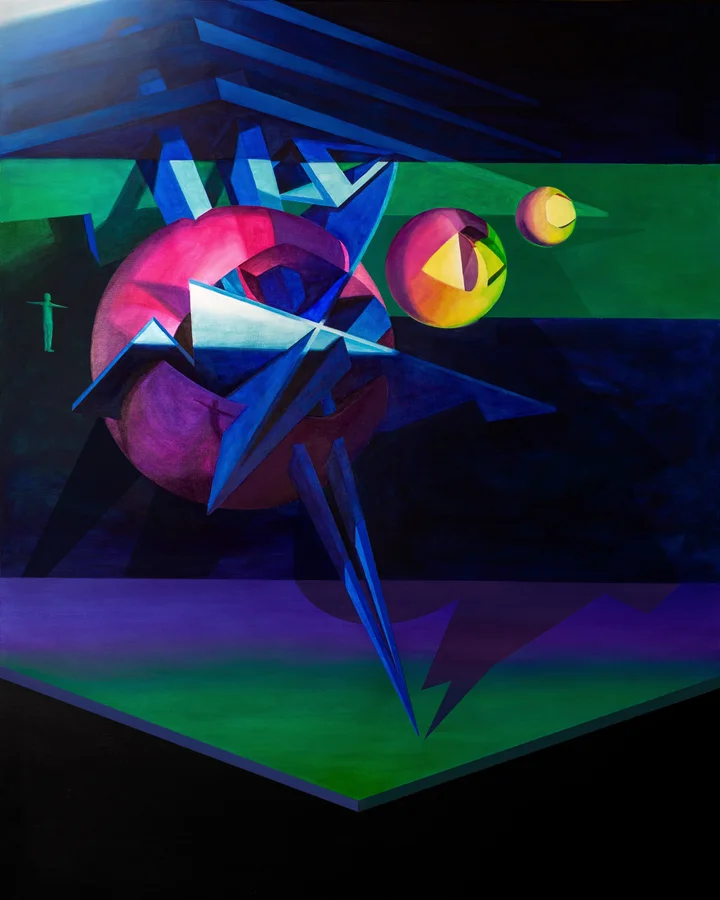 The dizziness of a lilac dawn 150 x 120 cm